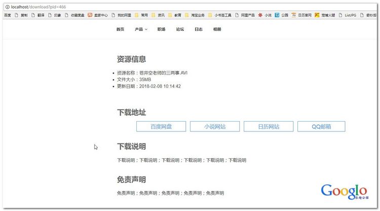 纯代码给WordPress网站添加独立下载页面功能 WordPress 第7张